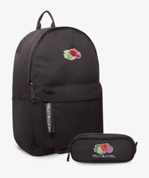 סט תיק קלמר Fruit Of The Loom Apple שחור