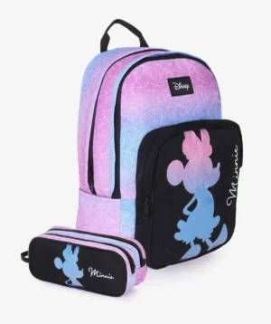 תיק+קלמר Disney Purple Minnie