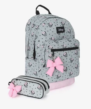 תיק+קלמר Disney Grey Minnie